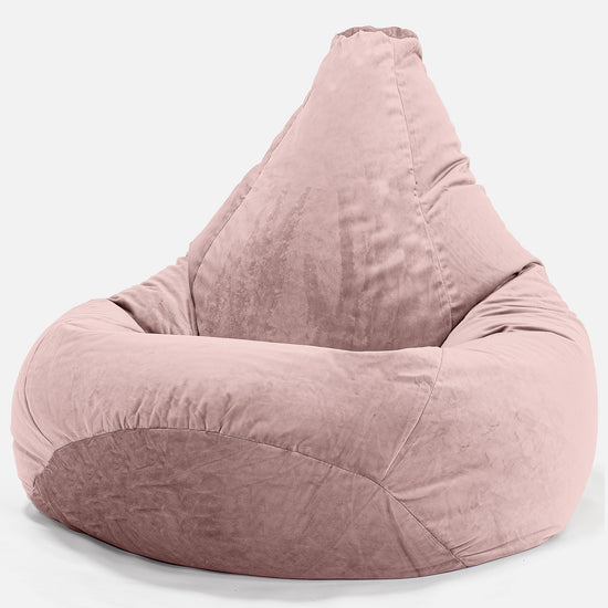 Gaming Sitzsack Sessel - Samt Pink 02