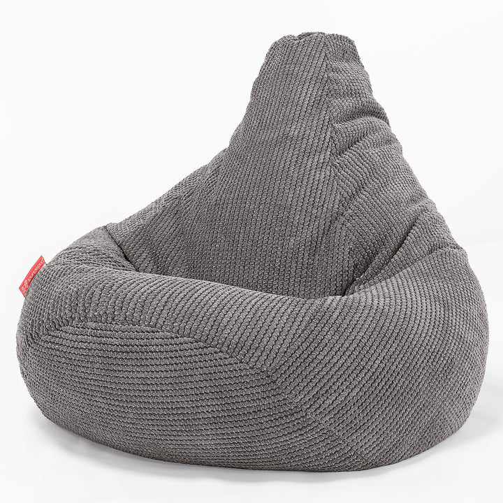 Kinder Gaming Sitzsack 6-14 Jahre - Pom-Pom Anthrazit 02