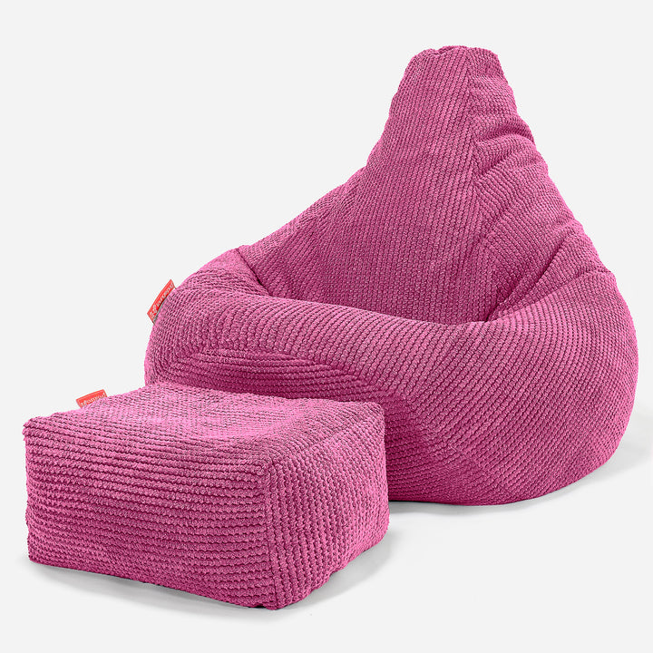 Kinder Gaming Sitzsack 6-14 Jahre - Pom-Pom Pink 03