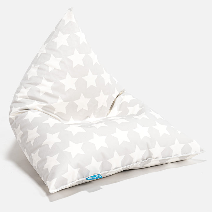 Kinder Sitzsack Gaming - Druck Grau Star 01