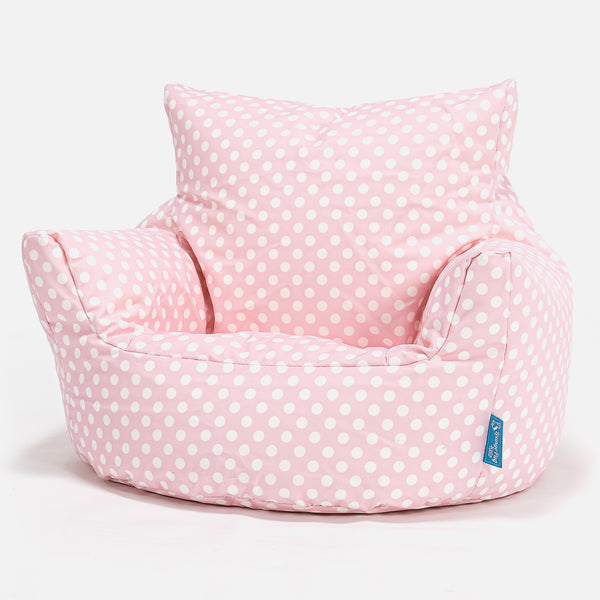 Klein Kindersessel Sitzsack 1-3 jahren - Druck Pink Getupft Fabric Close-up Image