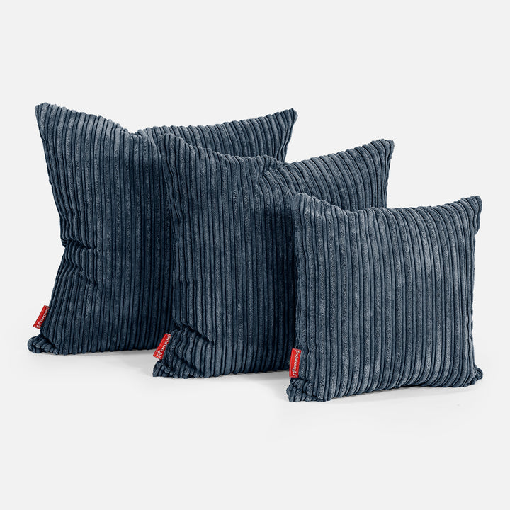 Kissen 47 x 47cm - Cord Marineblau 02