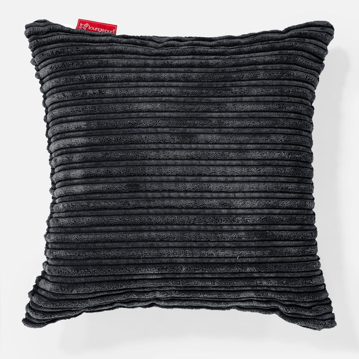 Kissen 47 x 47cm - Cord Schwarz 01