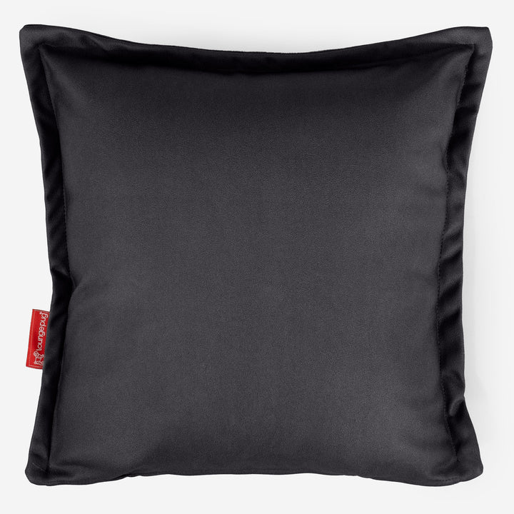 Dekokissen / Sofa Kissenbezug 47 x 47cm - Veganes Leder Schwarz 01