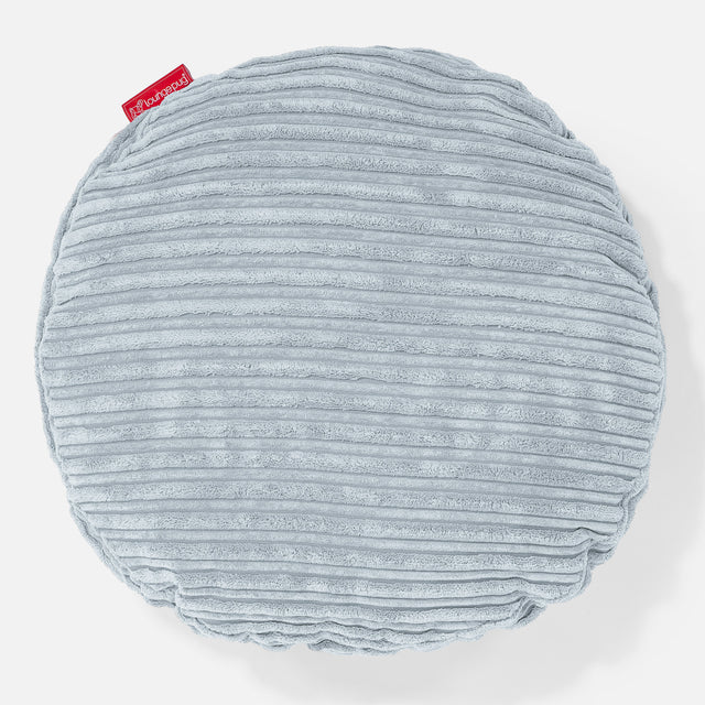 Kissen Rund 50cm - Cord Baby Blau 01