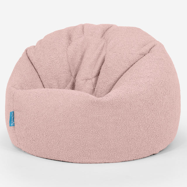 Klassicher Kindersessel Sitzsack 1-5 jahren - Bouclé Pink 01