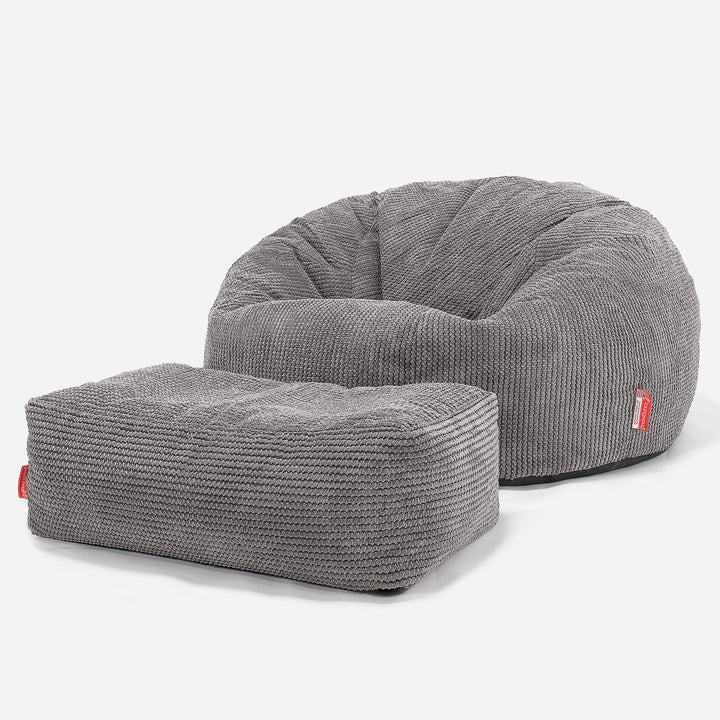 Kinder Sitzsack Sofa 6-14 Jahre - Pom-Pom Anthrazit 03