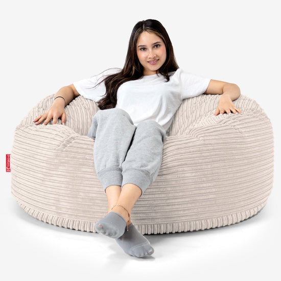 Mammoth Sofa Sitzsack XXL - Cord Elfenbein 01