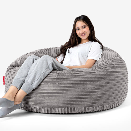 Mammoth Sofa Sitzsack XXL - Cord Schiefergrau 04