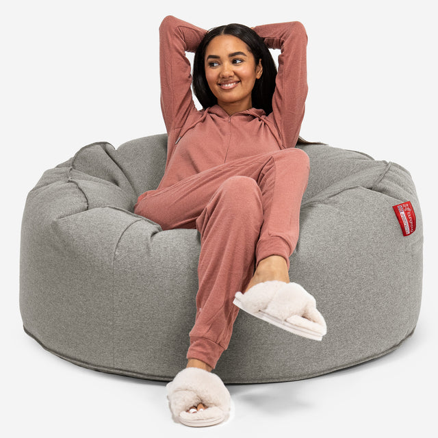 Mammoth Sofa Sitzsack XXL - Interalli Wolle Silber 01