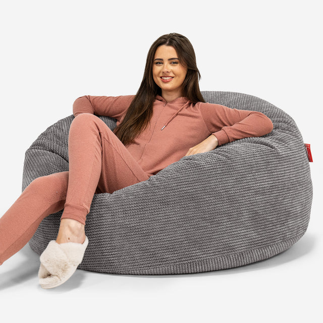 Mammoth Sofa Sitzsack XXL - Pom-Pom Anthrazit 01