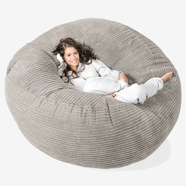 Mega-Mammoth Sofa Sitzsack XXL - Cord Nerzfarben 01