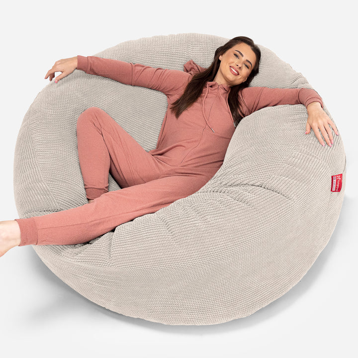 Mega-Mammoth Sofa Sitzsack XXL - Pom-Pom Creme 01