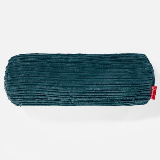 Nackenrolle Kissen 20 x 55cm - Cord Blaugrün 02