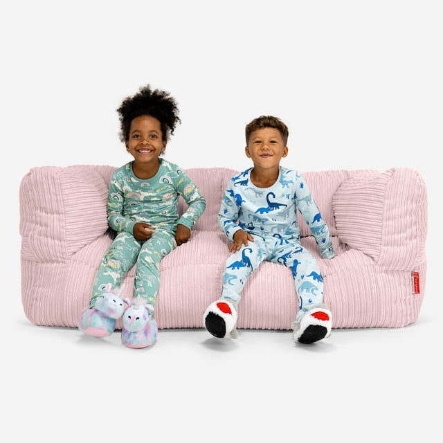 Riesen Albert Kinder Sitzsack Sofa 2-14 Jahre - Cord Rosa 01