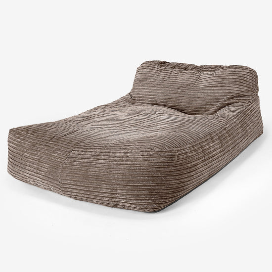 Schlafsofa Sitzsack - Cord Mocha 01