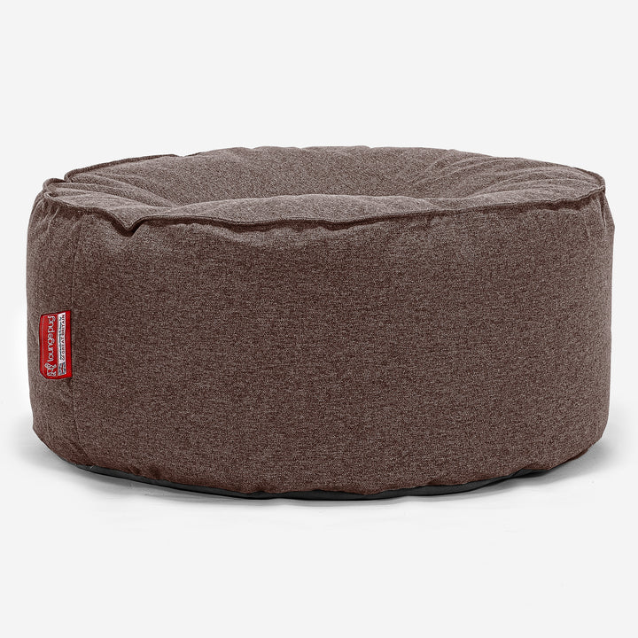 Sitzhocker Pouf - Interalli Wolle Braun 01