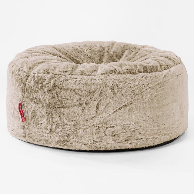 Sitzhocker Pouf - Kaninchen Kunstfell Goldbraun 01