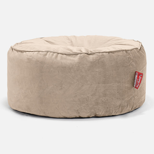 Sitzhocker Pouf - Samt Nerzfarben 01