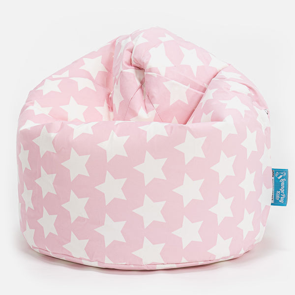 Sitzsack Kinder 2-6 jahren - Druck Pink Star Fabric Close-up Image