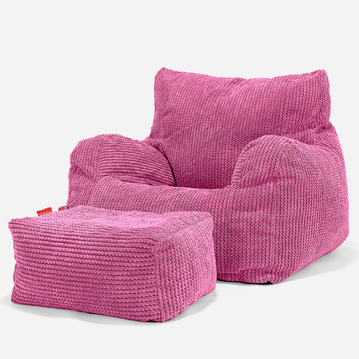 Sitzsack Ohrensessel - Pom-Pom Pink 02