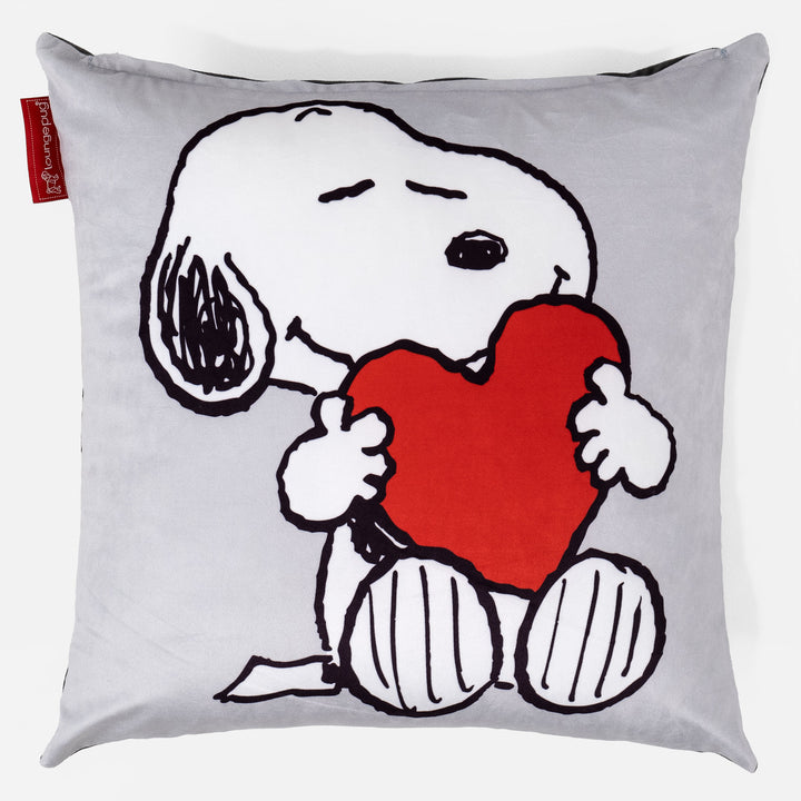 Snoopy Dekokissen / Sofa Kissenbezug 47 x 47cm - Herz 01