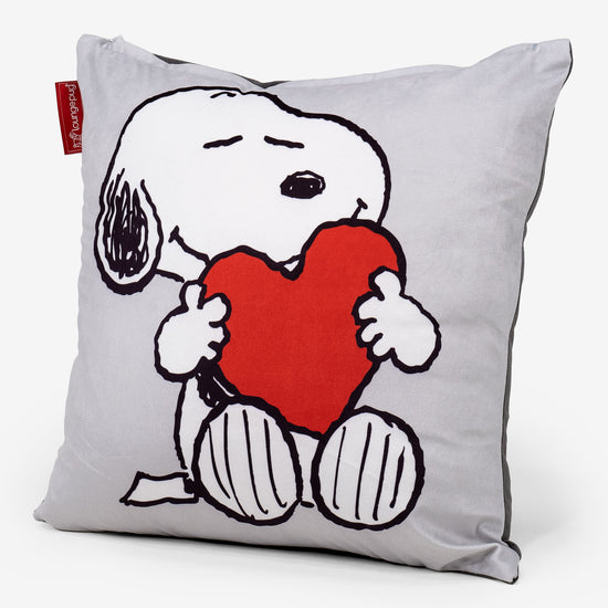 Snoopy Dekokissen / Sofa Kissenbezug 47 x 47cm - Herz 03