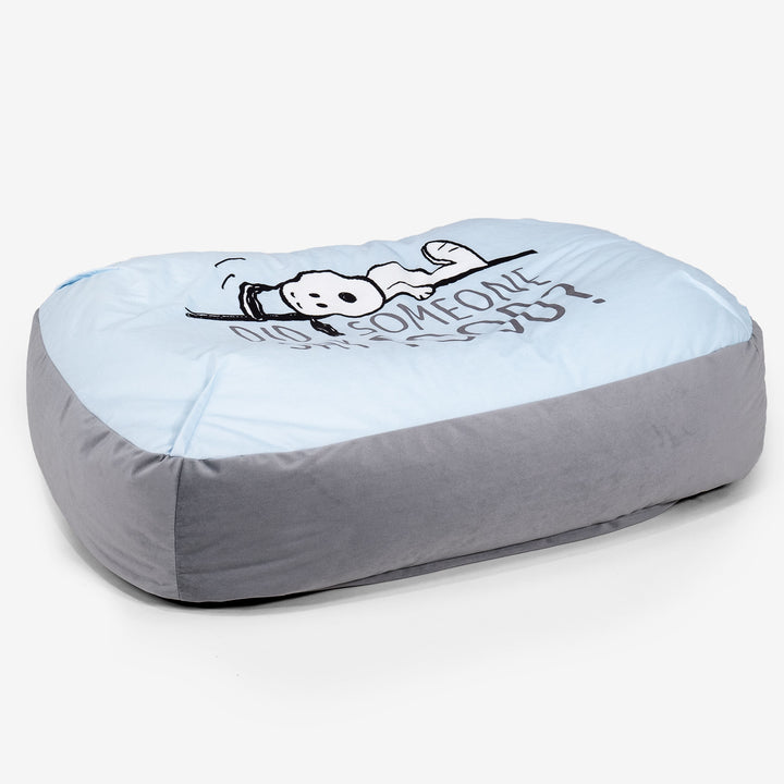 Snoopy Großes Slouchy Hundebett - Hungrig 02