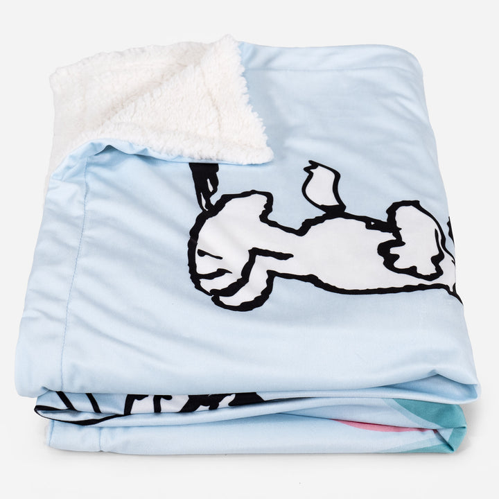 Snoopy Kuscheldecke / Tagesdecke - Liebe Slogan 02