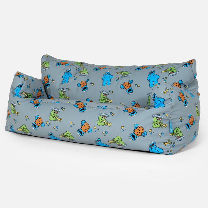 Sitzsack Sofa für Kinder 1-5 Jahre - Krümelmonster & Oskar der Griesgram 02