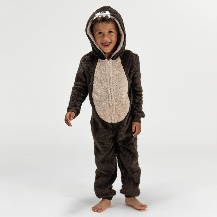 Weicher Fleece Bärchen-Onesie für Kinder 01